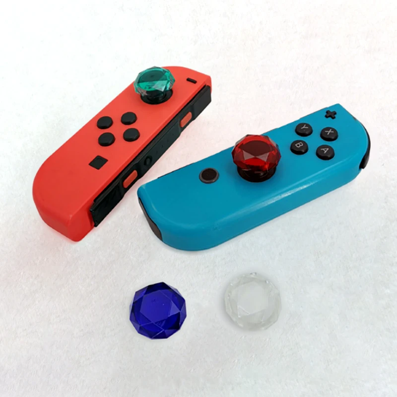 2 uds Joystick de cristal funda de agarre de pulgar tapas de palo analógico para controlador de Switch Lite accesorios de repuesto - imagen 5