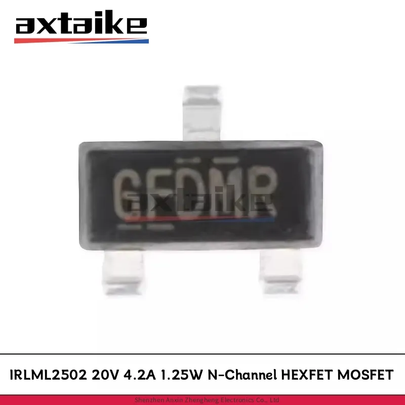 50 Uds IRLML2502TRPBF SOT-23 20V 4.2A 1,25 W IRLML2502PBF IRLML2502 Transistor HEXFET MOSFET SMD de canal N