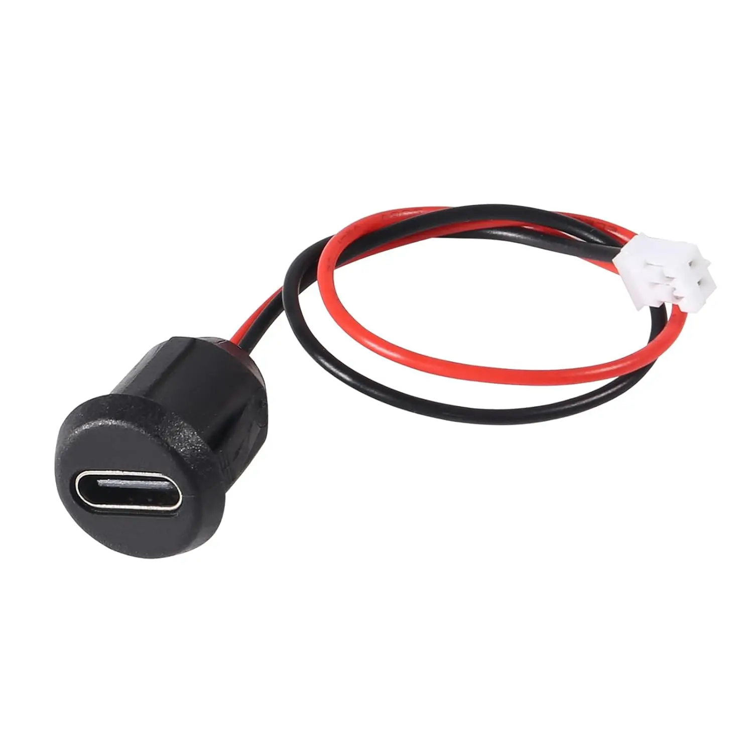 10 Uds tipo C hembra 2P engarzado directo USB chasis hembra conector C Jack puerto de carga hembra impermeable con hebilla de tarjeta - imagen 5