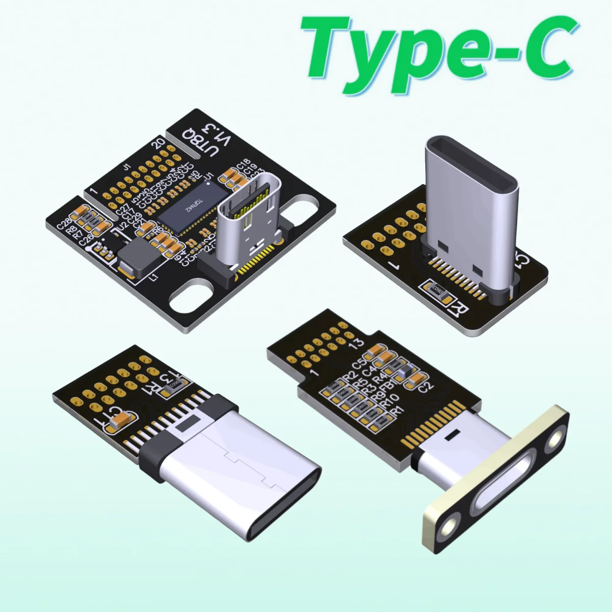 2025 NUEVO conector adaptador DIY de un solo cabezal ADT tipo C macho hembra