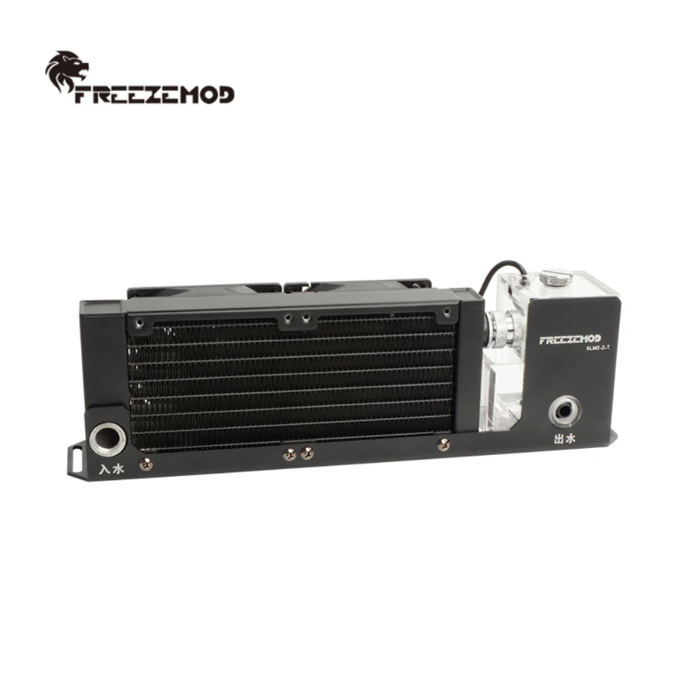 FREEZEMOD Mini módulo de disipación de calor refrigerado por agua radiador de 160mm 2000RPM 8cm módulo AIO de doble ventilador SLMZ-Z-T - imagen 3
