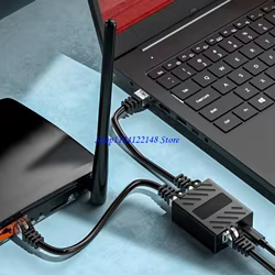 P9FA 2port RJ45 Selector interruptor red LAN 1000MHz 2 en 1 out/1 en 2 Out Switch