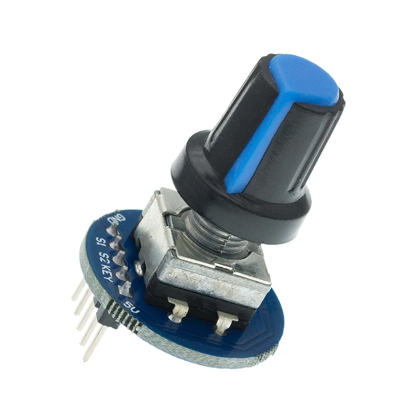 Módulo Codificador rotativo para Arduino, Sensor de ladrillo, desarrollo de Audio redondo, potenciómetro giratorio, tapa de perilla EC11