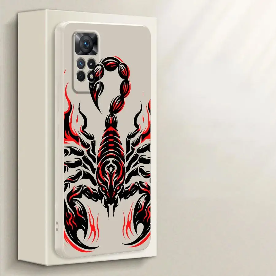 Funda de teléfono suave para Xiaomi Redmi Note 12s 10Lite 11s 10 11 Pro 14 Pro Plus 10 13 12 ProPlus Scorpion - imagen 2