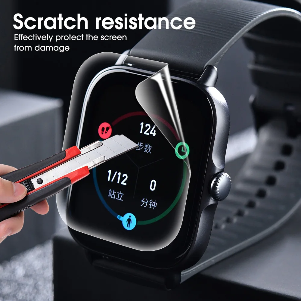 Película de hidrogel suave para reloj inteligente Amazfit GTS 3 GTS 4 4Mini, Protector de pantalla para Huami Amazfit GTS3 GTS4 GTS 2Mini, 8-1 Uds. - imagen 3