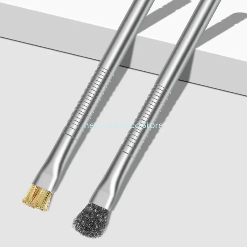 Y88B Double Purpose Repair Brush 2-in-1 Solder Pad Cleaning Tool Upgrades for Effective Electronics Maintenance - imagen 2