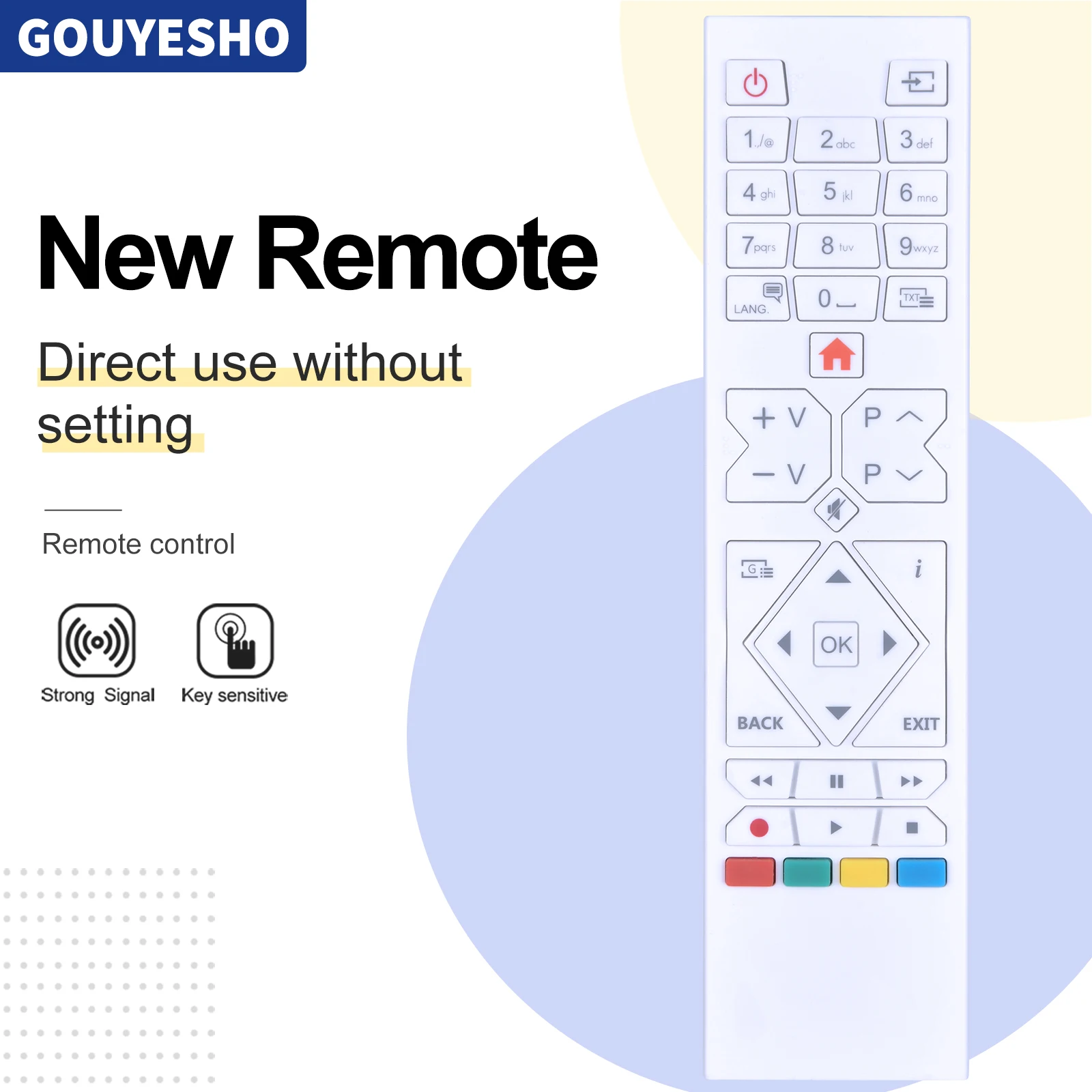 Nuevo 30101638 RC39105 RM-C3332 para JVC Telefunken Mitchell y marrón 23509658 LT-22VF42L LT-24VH4905 LT-32VF42L