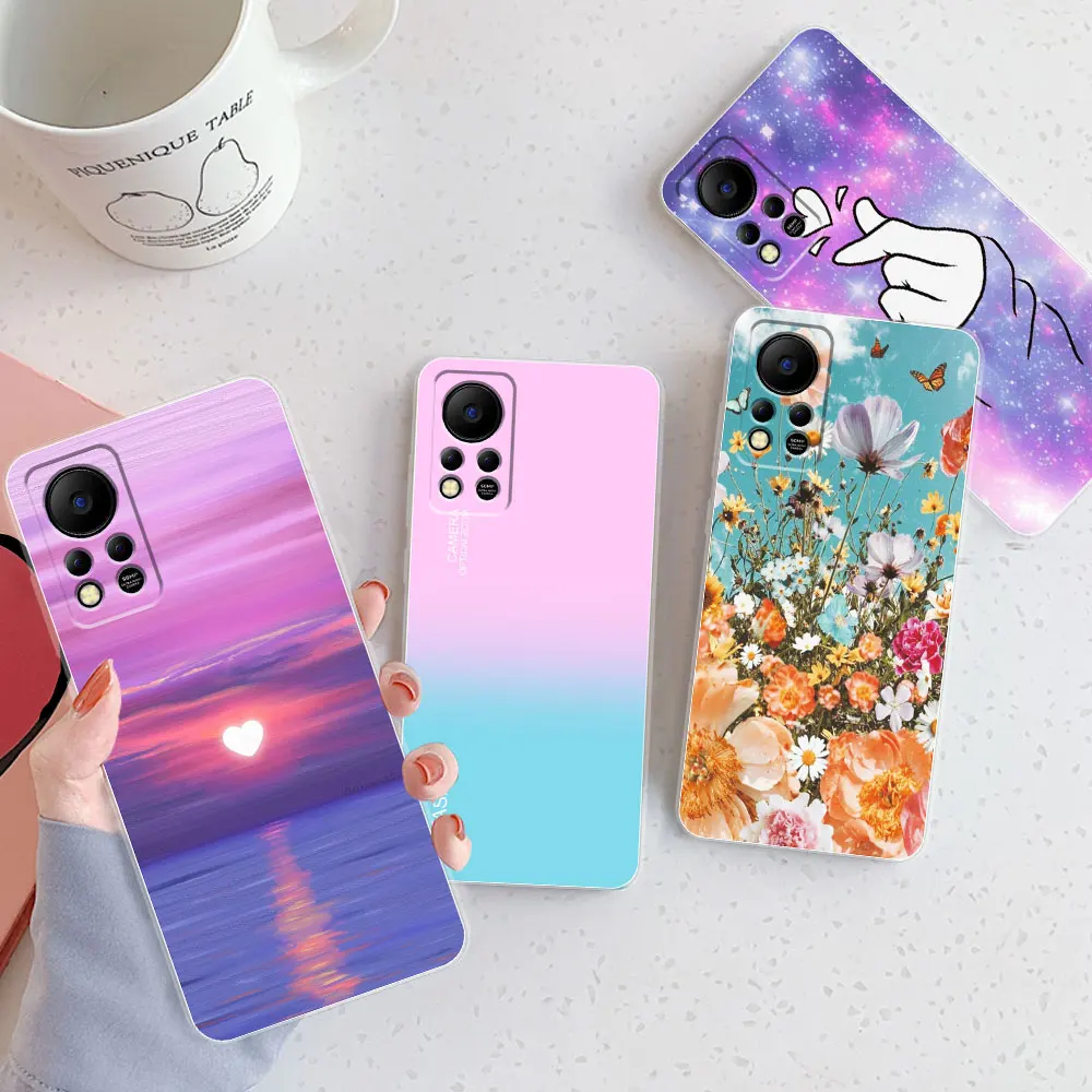 Funda trasera para Infinix HOT 11 S NFC X6812B, 6,78 pulgadas, a prueba de golpes, para Infinix Hot11s 11 s, NFC, silicona fina, parachoques transparente - imagen 2