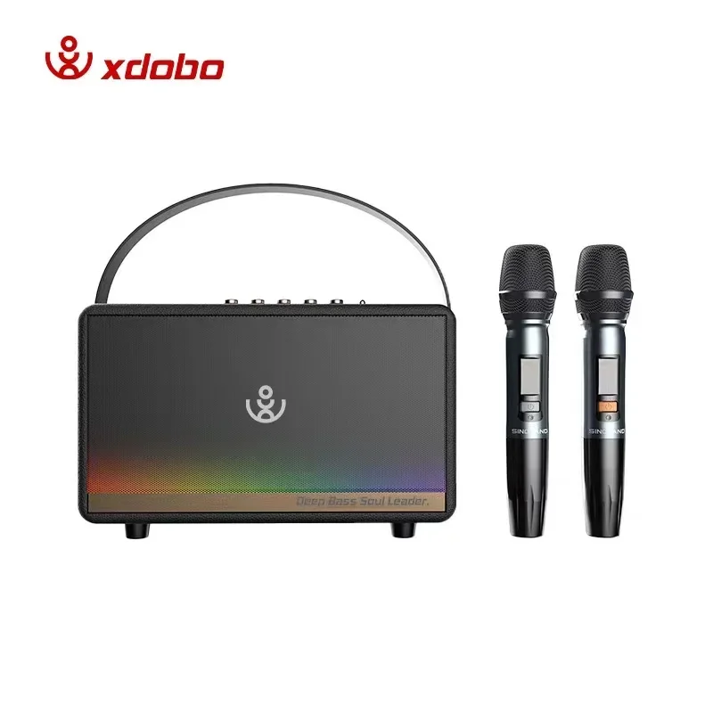 XDobo Mirage 130W Altavoz Bluetooth de alta potencia cine en casa Karaoke estéreo inalámbrico Retro Subwoofer Audio TWS portátil con micrófono - imagen 2
