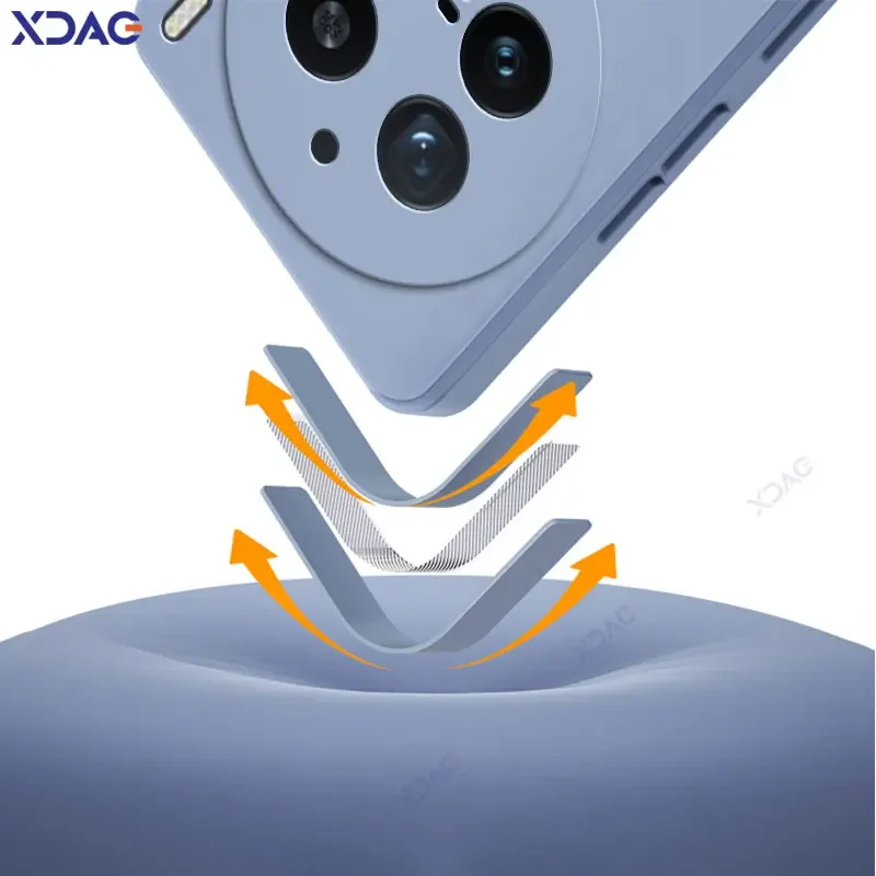 Funda Original para teléfonos móviles VIVO X200 Pro Mini funda trasera de silicona líquida cuadrada de lujo VIVOX200Promini funda suave de doble revestimiento - imagen 4