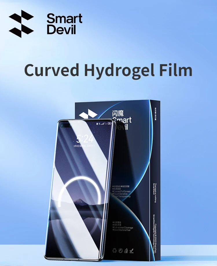 SmartDevil Protector de pantalla para Huawei Pura 70Pro Pura 70 película de hidrogel curvada película suave para Huawei Pura 70 Ultra HD transparente