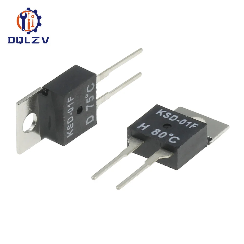 KSD-01F 40 ~ 150 grados Celsius normalmente abierto cierre interruptor de temperatura termostato Protector térmico TO-220 - imagen 3