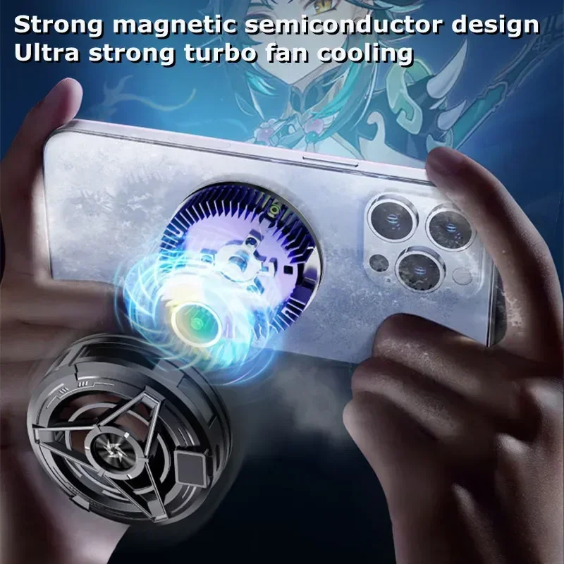 Nuevo Disipador magnético SL17/teléfonos originales, Enfriador de juegos 2 en 1 con Clip trasero para IPhone 15 14 Samsung Xiaomi Huawei, disipador de calor fresco - imagen 3