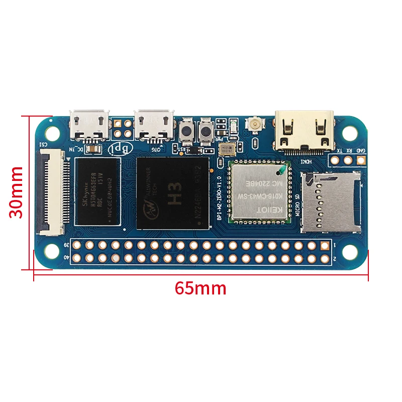 Banana Pi M2 Zero BPI-M2 Zero Alliwnner H3 Cortex-A7 WIFI y BT Mismo tamaño que Raspberry Pi Zero 2 W Fuente de alimentación de caja opcional - imagen 4