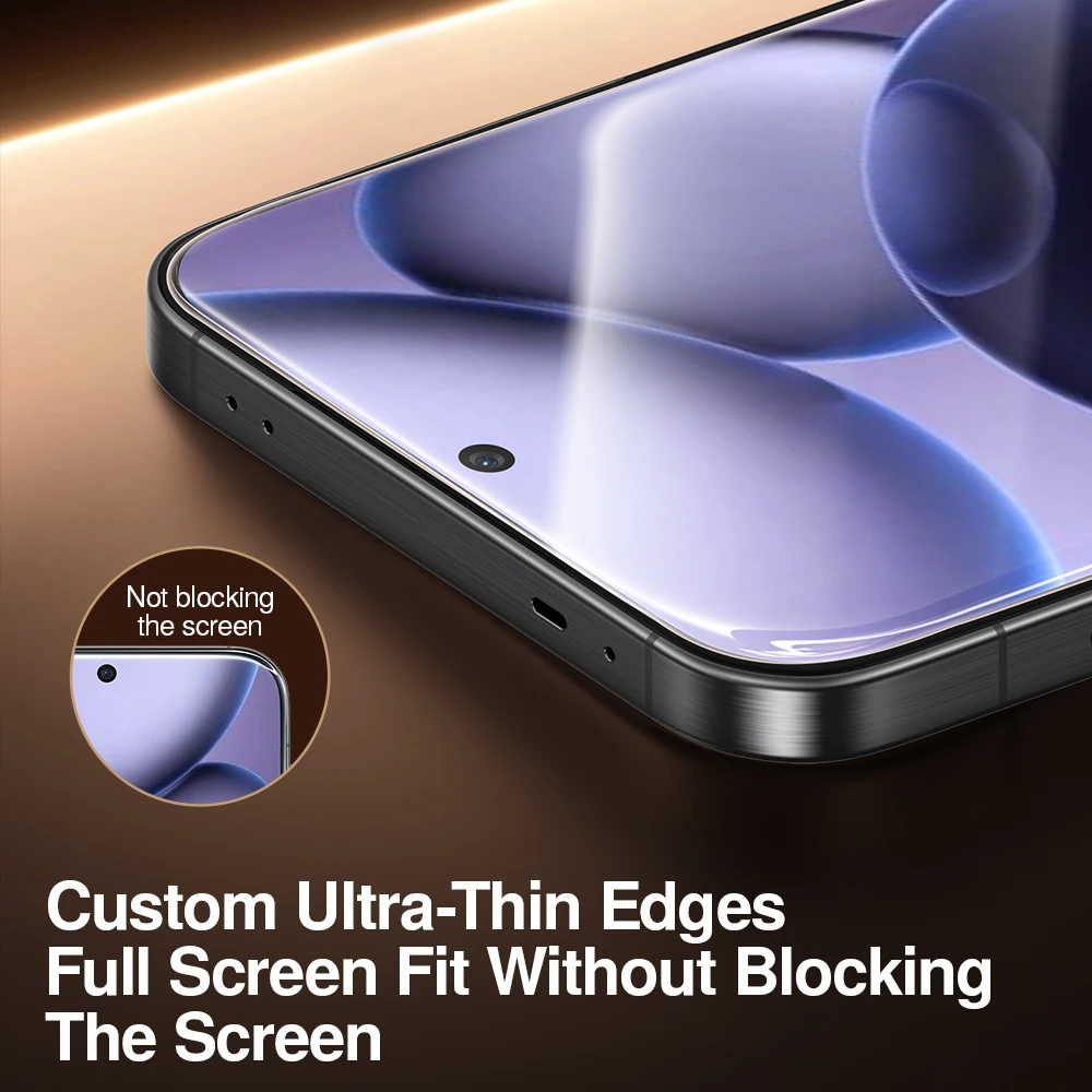 SmartDevil-Película de vidrio templado para cabina sin polvo, Protector de pantalla HD para OPPO Find X9 Pro X8s, antihuellas - imagen 2