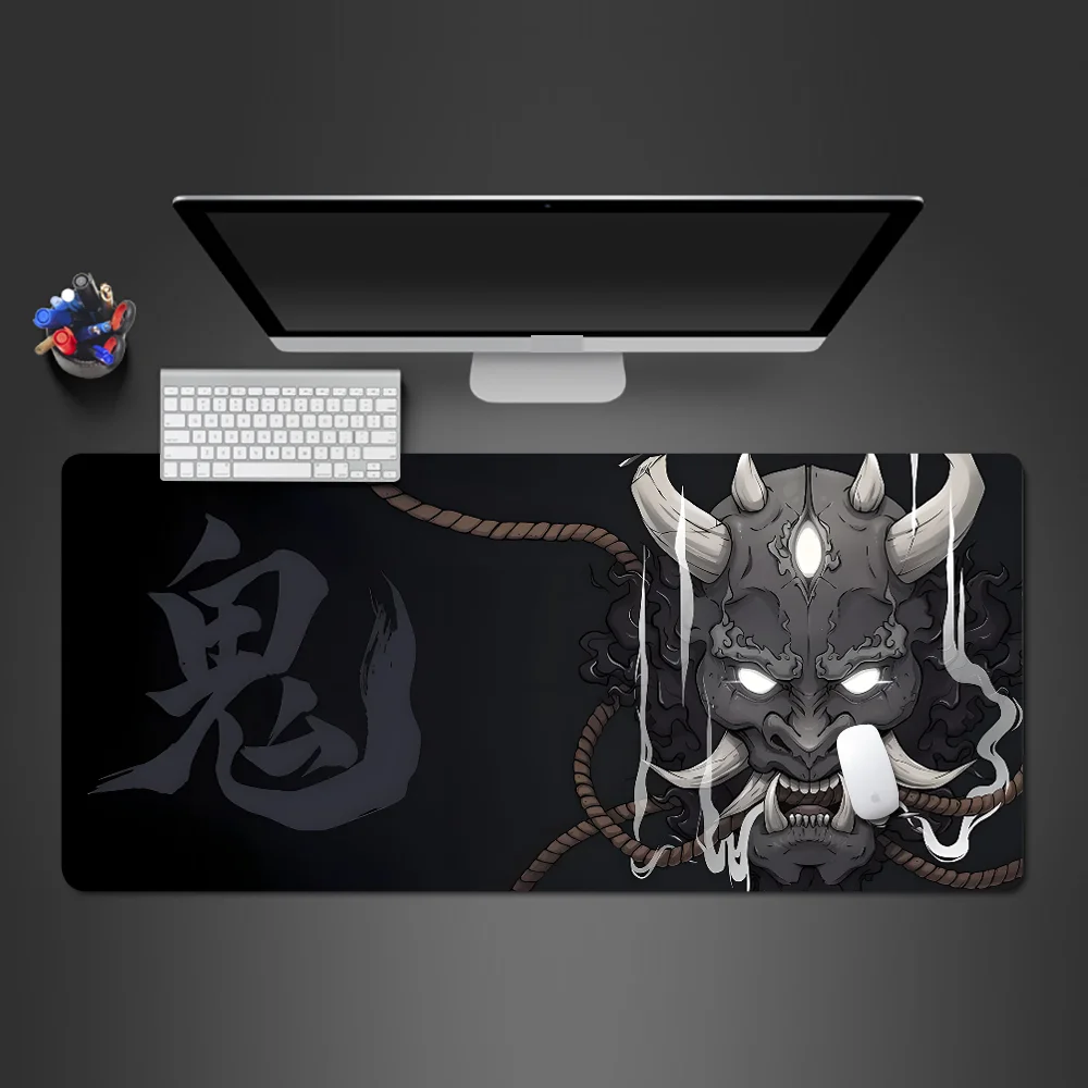 Alfombrilla de ratón con máscara fantasma, alfombra grande Xxl de 400x900 para oficina, Accesorios de escritorio para juegos, alargamiento de velocidad - imagen 3