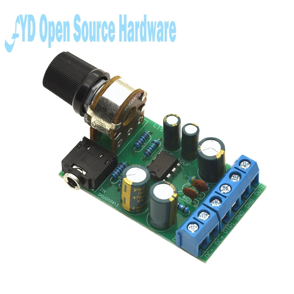 Placa amplificadora de potencia DC 1,8-12V TDA2822M módulo amplificador de placa de Audio Mini AUX estéreo de 2,0 canales - imagen 4