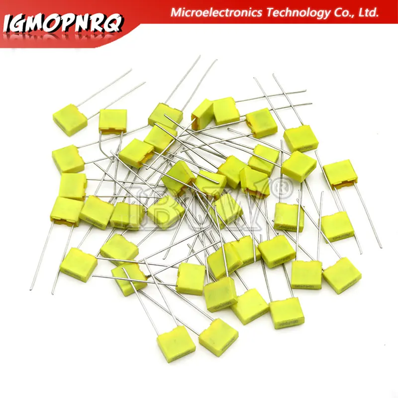 20 piezas película plástica de seguridad de polipropileno 100V 1nF ~ 470nF 100nf 220nf 10nf 47nf 22nf 1nf 0,47 uf 0,1 uf condensador de corrección IBUW - imagen 2