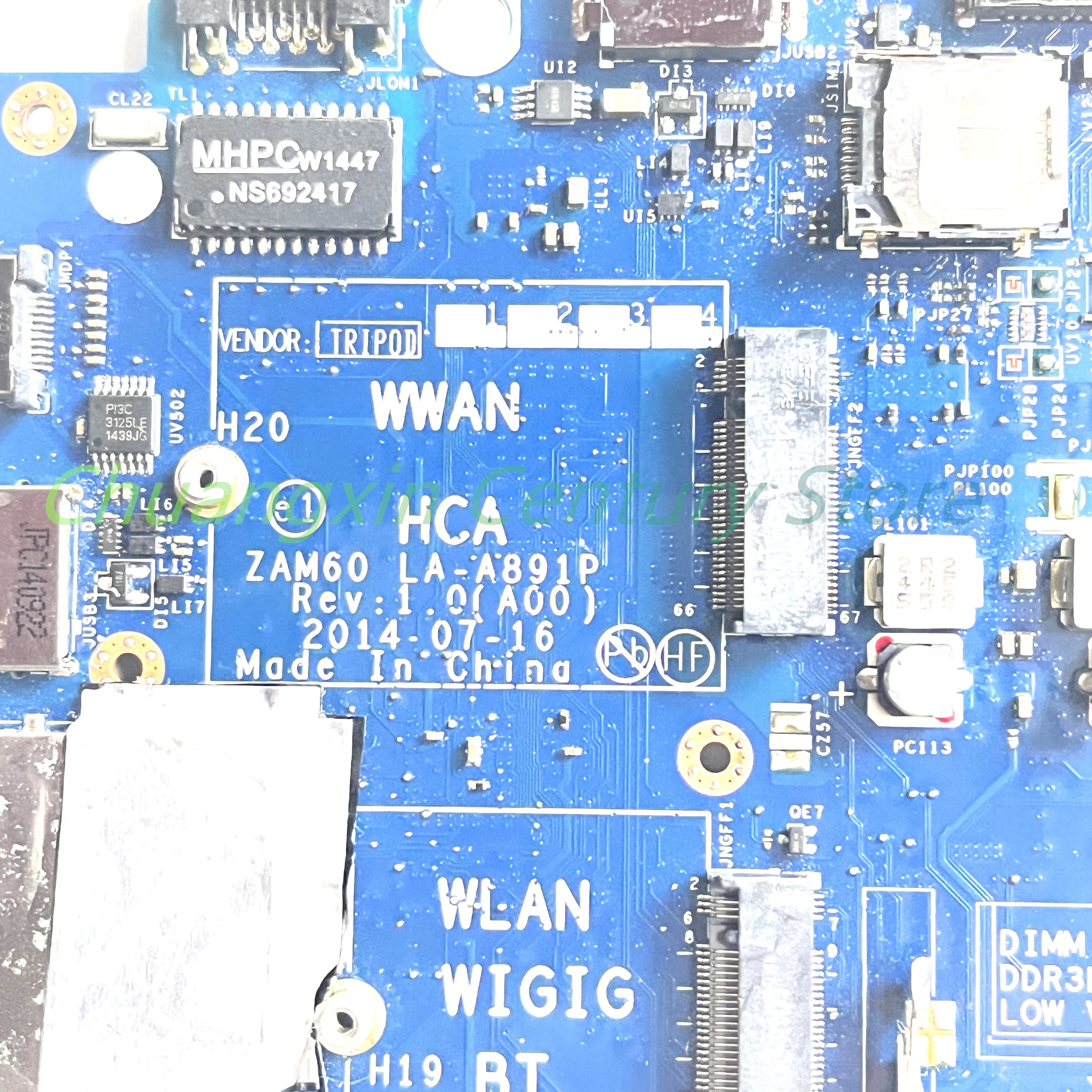 Para Dell Latitude E5250 5250 placa base de computadora portátil LA-A891P con CPU I5 I7-4TH/5TH DDR3 100% probado completamente en funcionamiento - imagen 3