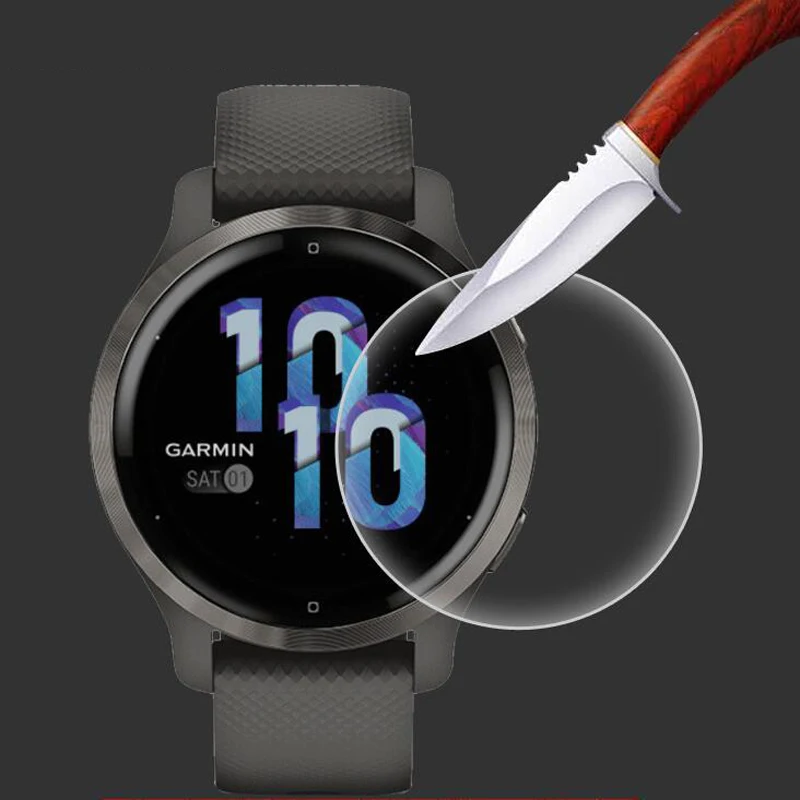 Película protectora transparente de TPU suave para reloj inteligente Garmin Vivoactive 5/4/4s Venu 3/3s/2/2s Venu2 Plus, 5 uds. - imagen 2