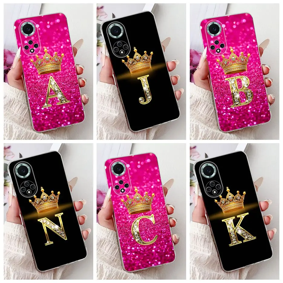 Para Huawei Nova 9 Pro funda Nova9 SE funda con letras de lujo funda de teléfono suave y delgada para Huawei Nova 9 SE Nova9 Pro 4G funda trasera Coque