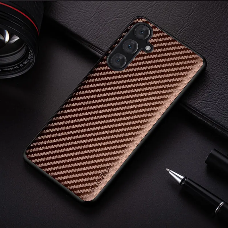 Funda delgada a prueba de golpes de fibra de carbono para Samsung Galaxy S24 Plus, funda protectora de cuerpo completo ultra antideslizante - imagen 3