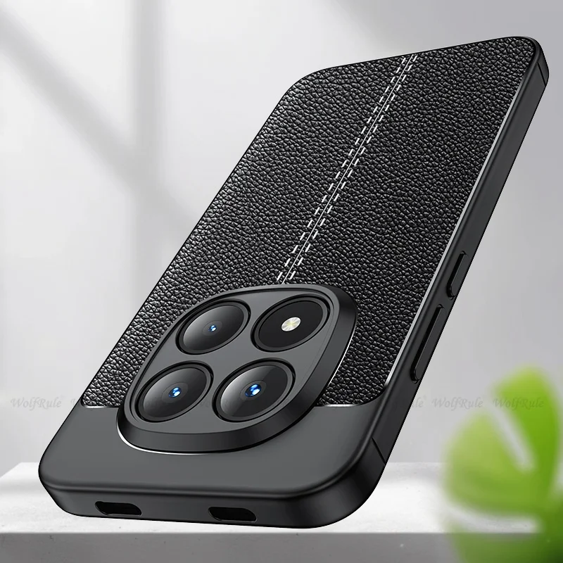 Para Redmi Note 15 Pro 5G funda Xiaomi Redmi Note 15 Pro Plus Capas a prueba de golpes TPU cuero suave para Fundas Redmi Note 15 5G