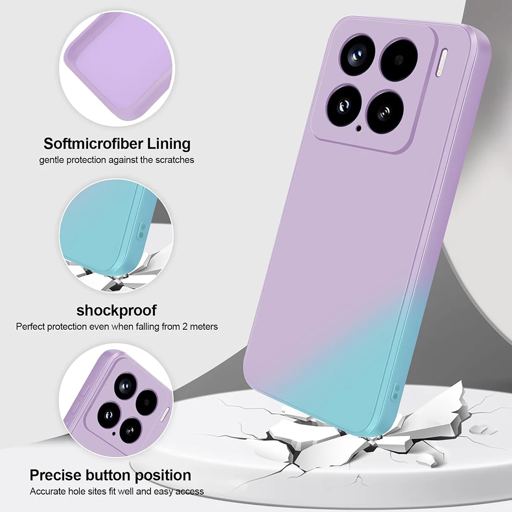 Funda de silicona mate de Color caramelo cuadrado de lujo para Xiaomi Mi 15 14 14T 13 13T 12 12T 12X 11 11T 11X Pro Lite 11i carcasa Ultra suave - imagen 2