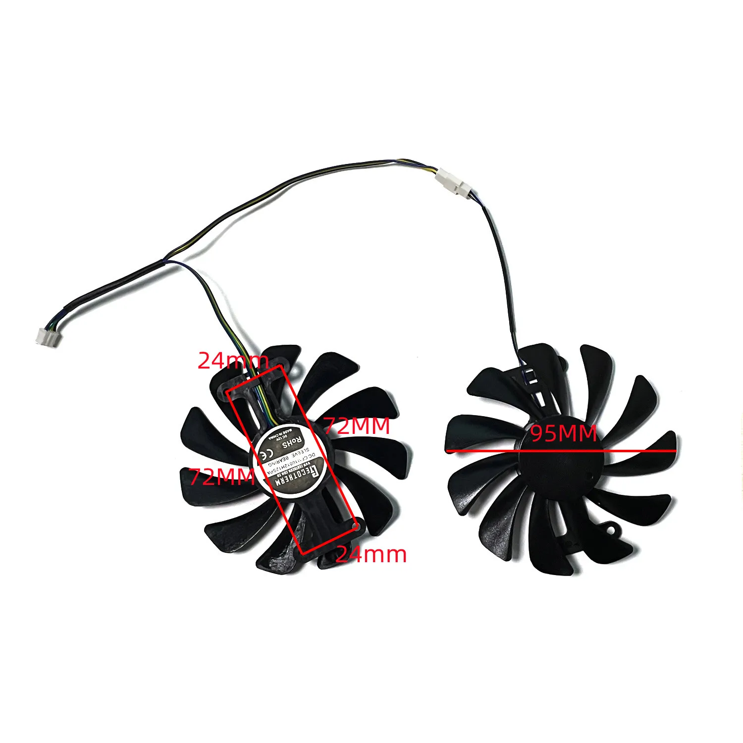 Recambio de refrigeración para gráficos, refrigerador GTX 1070 Ti GTX 1080 GPU para KFA2 GALAX GeForce GTX 1070 1070Ti 1080 EXOC SNPR, Fa, 2 paquetes nuevos - imagen 2