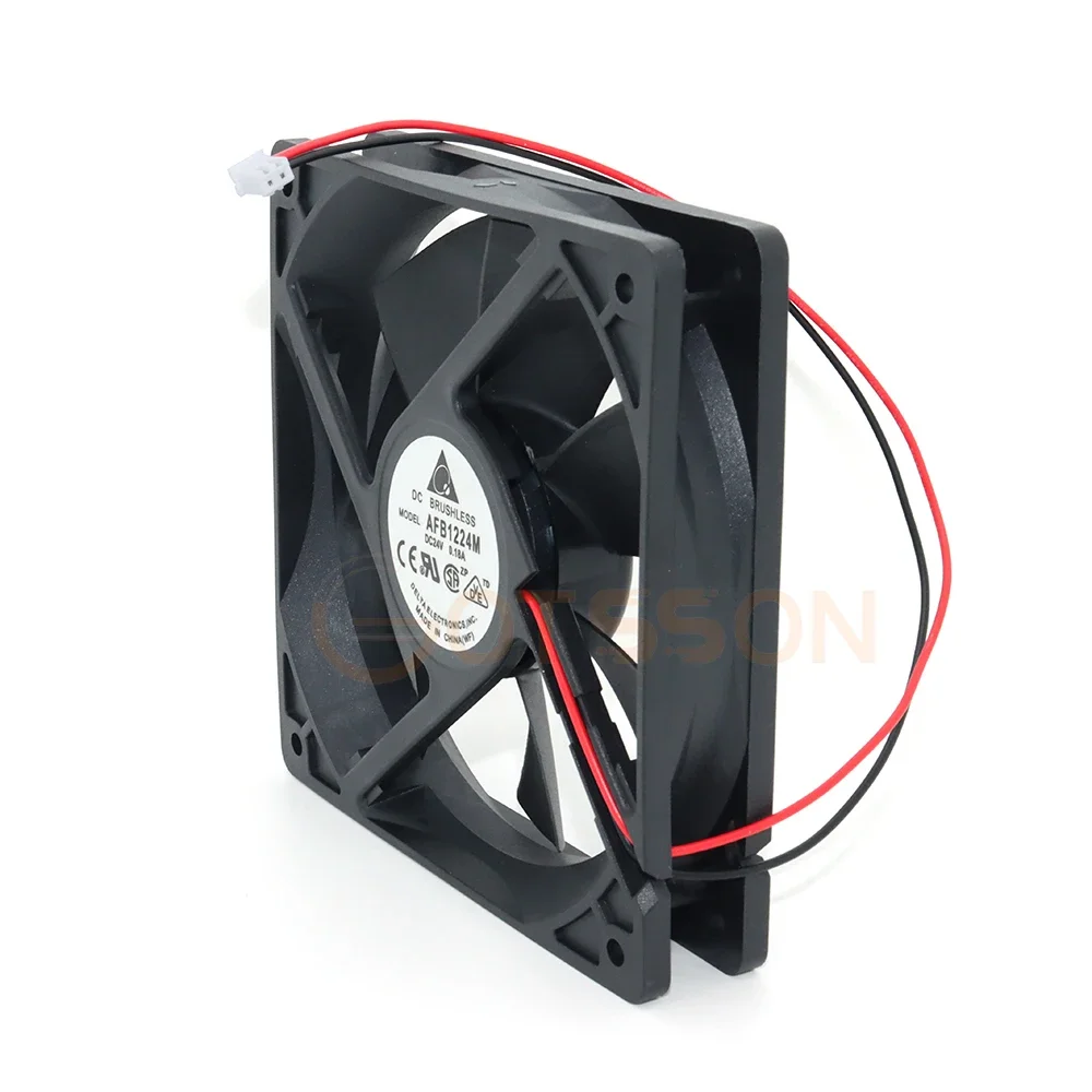 10 Uds para Delta AFB1224M 12025 120mm 12cm 24V DC 0.18A 12CM/cm ventilador de refrigeración convertidor - imagen 3