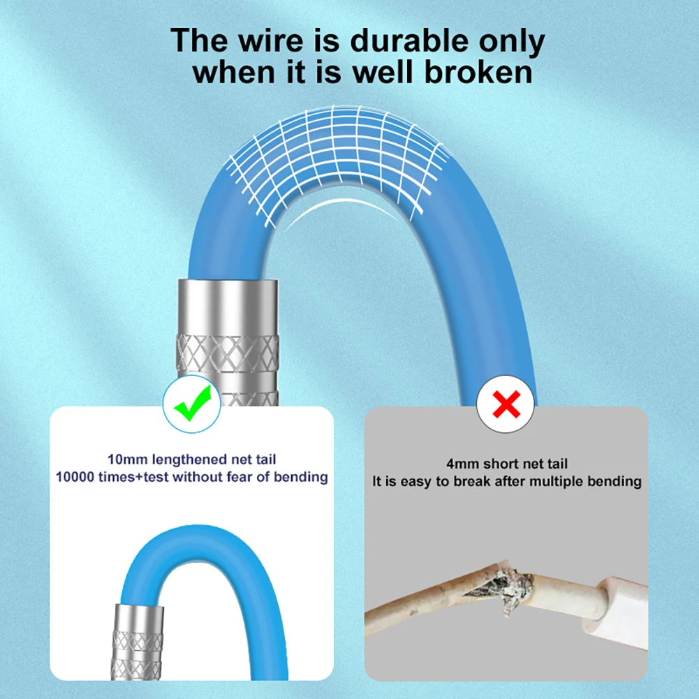 120W 6A Super Fast Charge Liquid Silicone Cable Type-C Charger Data Cable For Huawei Xiaomi Samsung Cable Quick Charge USB Cable - imagen 5