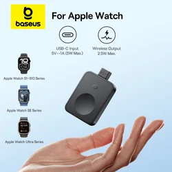 Baseus MagPro Cargador Inalámbrico Apple Watch Serie 1-10 Ultra