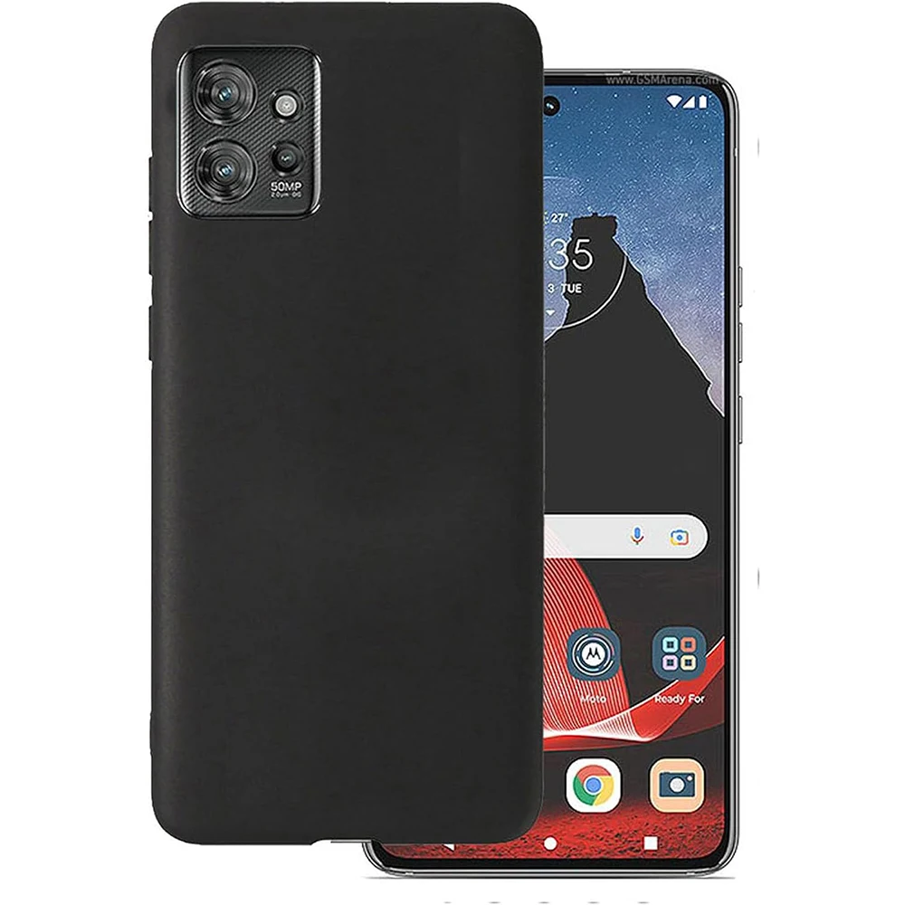 Funda para Moto ThinkPhone Funda negra mate suave TPU a prueba de golpes para Motorola Moto ThinkPhone 5G