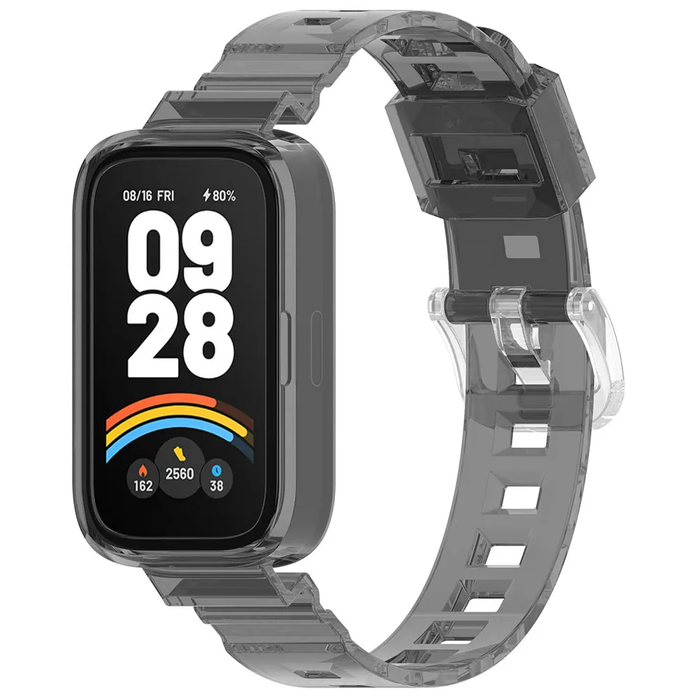 Correa de reloj de silicona transparente Sunshine Turn Color para Redmi Band 3 2 pulsera correa de repuesto para Xiaomi Band9 Active/8Active - imagen 4