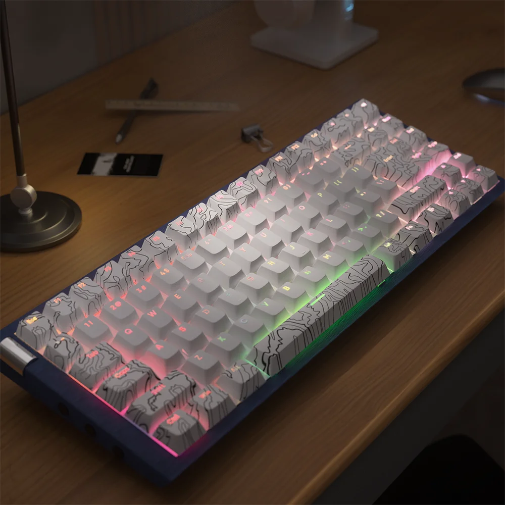 Teclas retroiluminadas de doble disparo PBT, teclas de perfil Dye-Sub Cherry para interruptores Cherry Gateron MX, Teclado mecánico - imagen 3