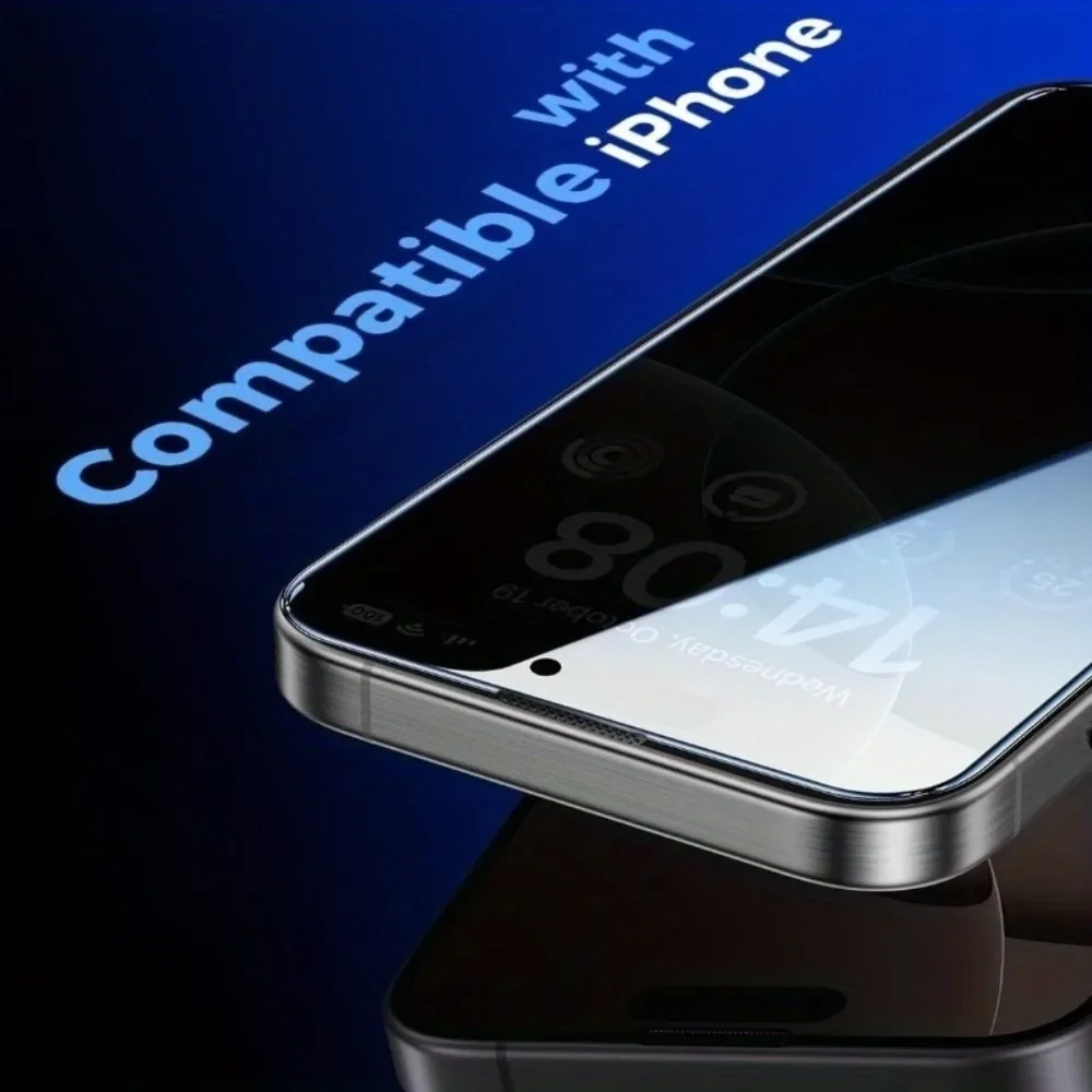 Protector de pantalla antiespía para iPhone 17 16 15 14 Pro Max Air 16 15 Plus 13 11 12 Pro XR XS Max 9H dureza vidrio templado 4 Uds - imagen 5