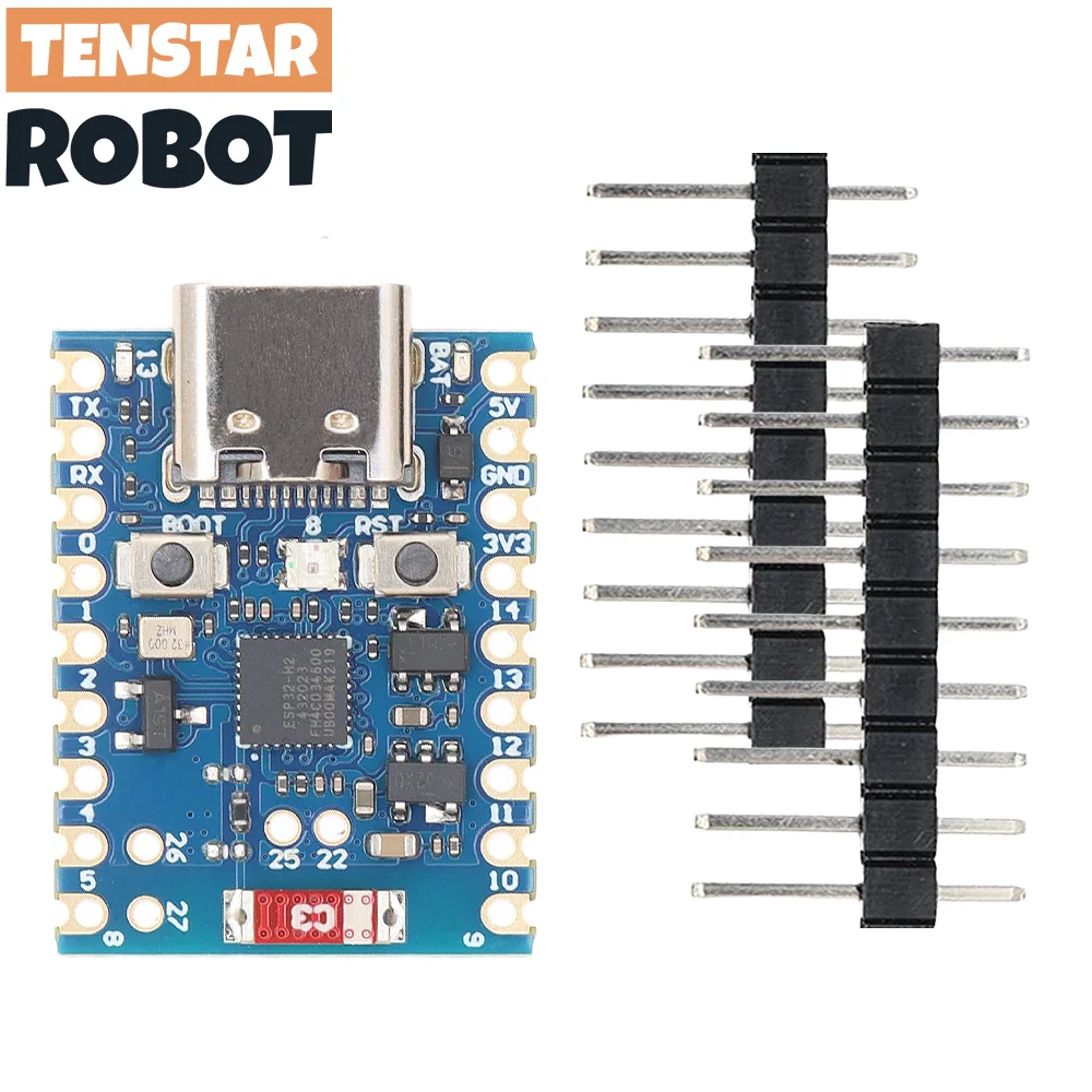 TENSTAR ROBOT ESP32-H2 SuperMini Placa de desarrollo Bluetooth 5 microcontrolador programación tablero de aprendizaje azul - imagen 2