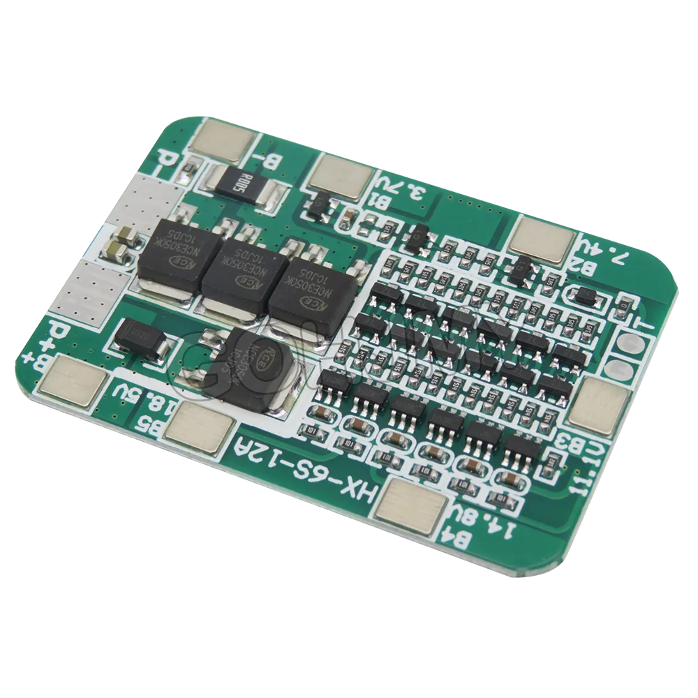 1 Uds 6S 15A 24V PCB BMS Placa de protección nuevo para 6 paquetes 18650 Li-ion módulo de batería de litio Kit DIY - imagen 3