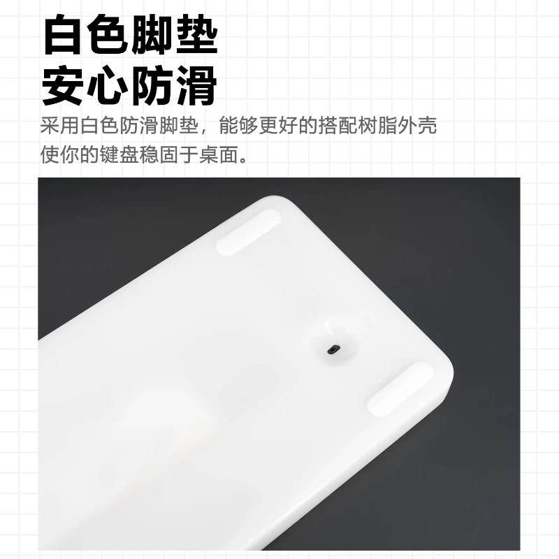 Kit de teclado de resina con diseño 100K y 96%, enchufe caliente RGB 2,4G/Bluetooth/cable, teclado mecánico inalámbrico multimodo personalizado con textura de Jade - imagen 4