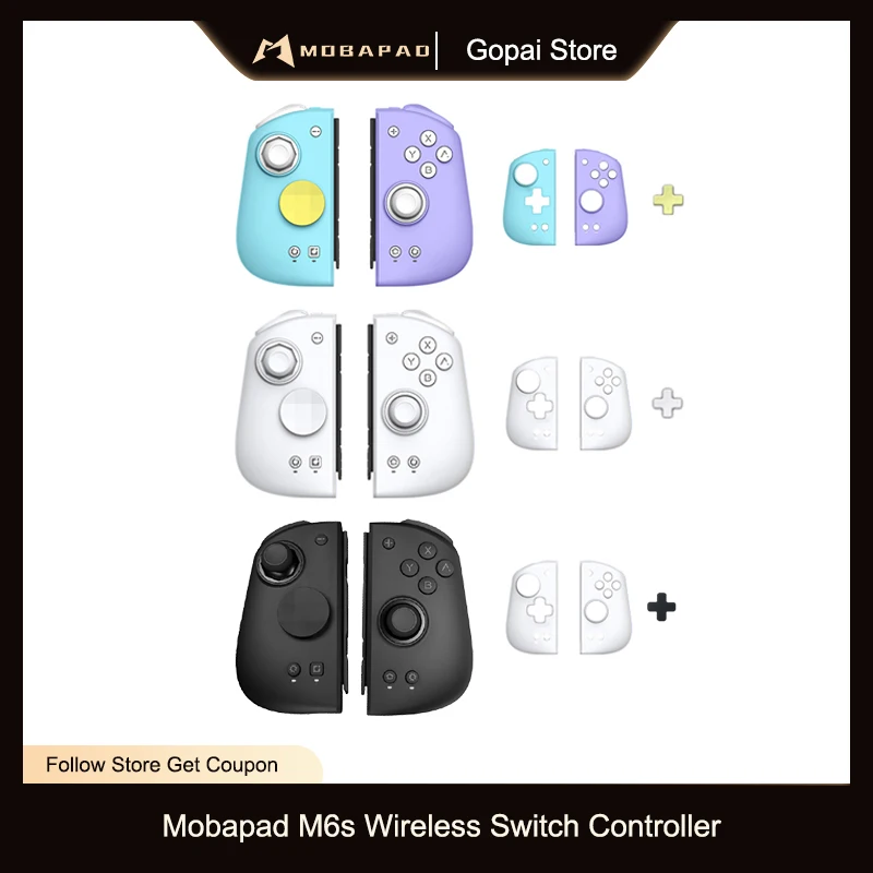 MOBAPAD M6s Gemini controlador de juego inalámbrico Bluetooth con Joystick de detección Gamepad para Nintendo Switch/Switch OLED - imagen 2