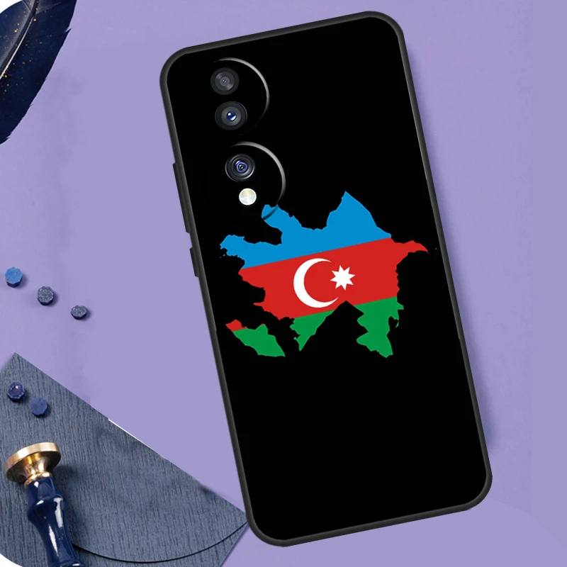 Funda con bandera de Azerbaiyán para Honor Magic 8 Pro 5 6 7 Lite X9a X9b X9c X9d X8a X8b X8c 50 70 90 200 400 Pro Coque - imagen 2
