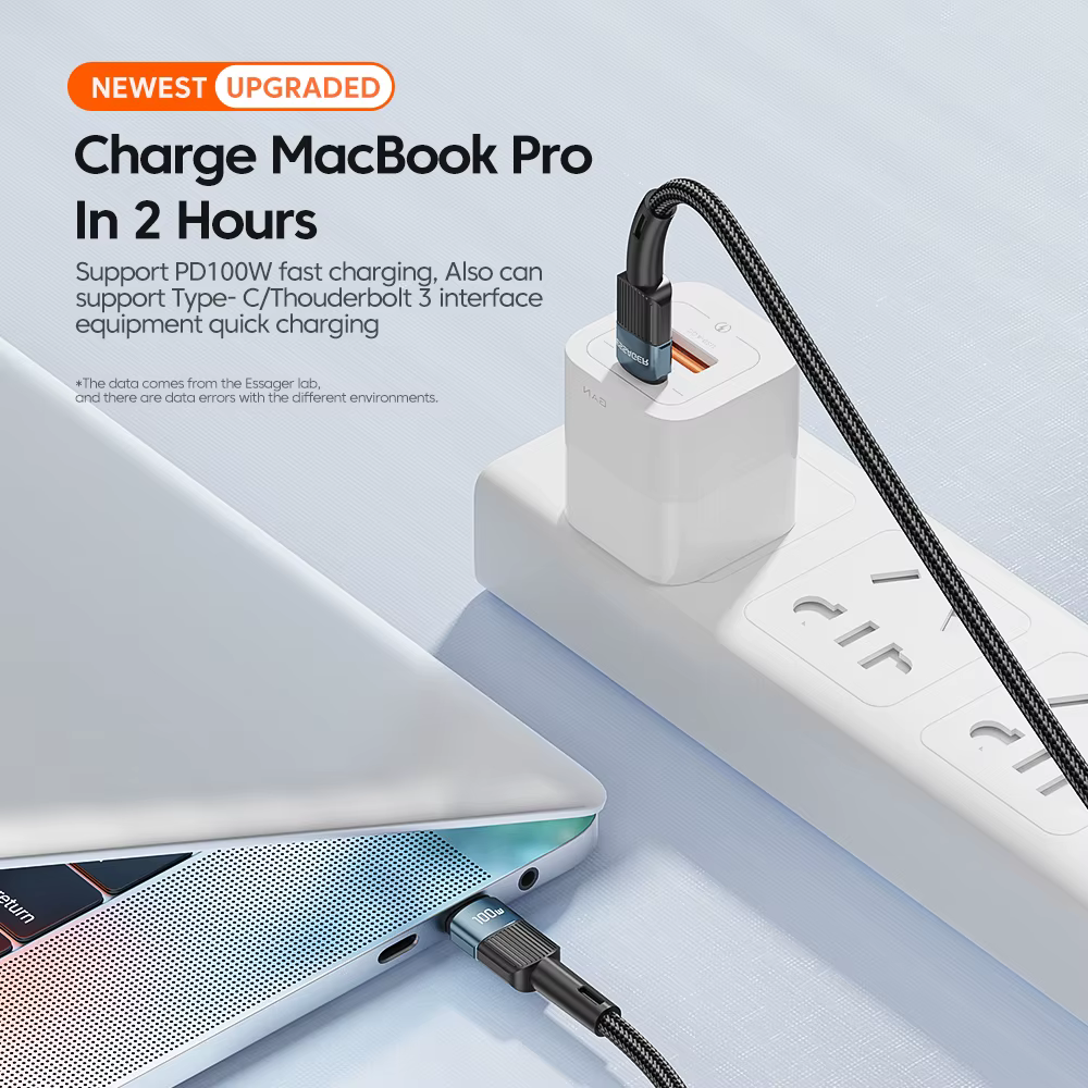 Essager Cable USB-C 100W Power Delivery Carga Rápida - imagen 3