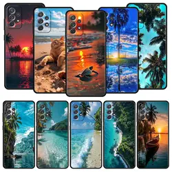 Funda Samsung Galaxy Serie A – Diseño Playa al Atardecer