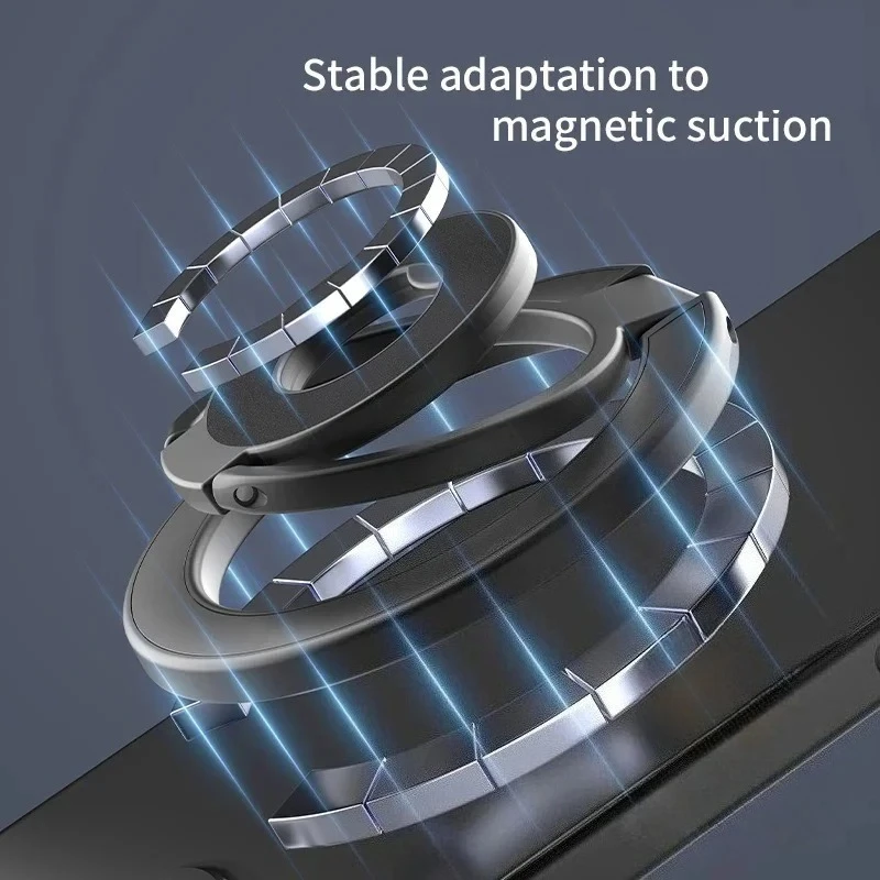 Nuevo soporte de anillo magnético de doble cara para teléfono, soporte plegable con imán fuerte, soporte de escritorio para IPhone 16 15 14 Pro, agarre para teléfono - imagen 4