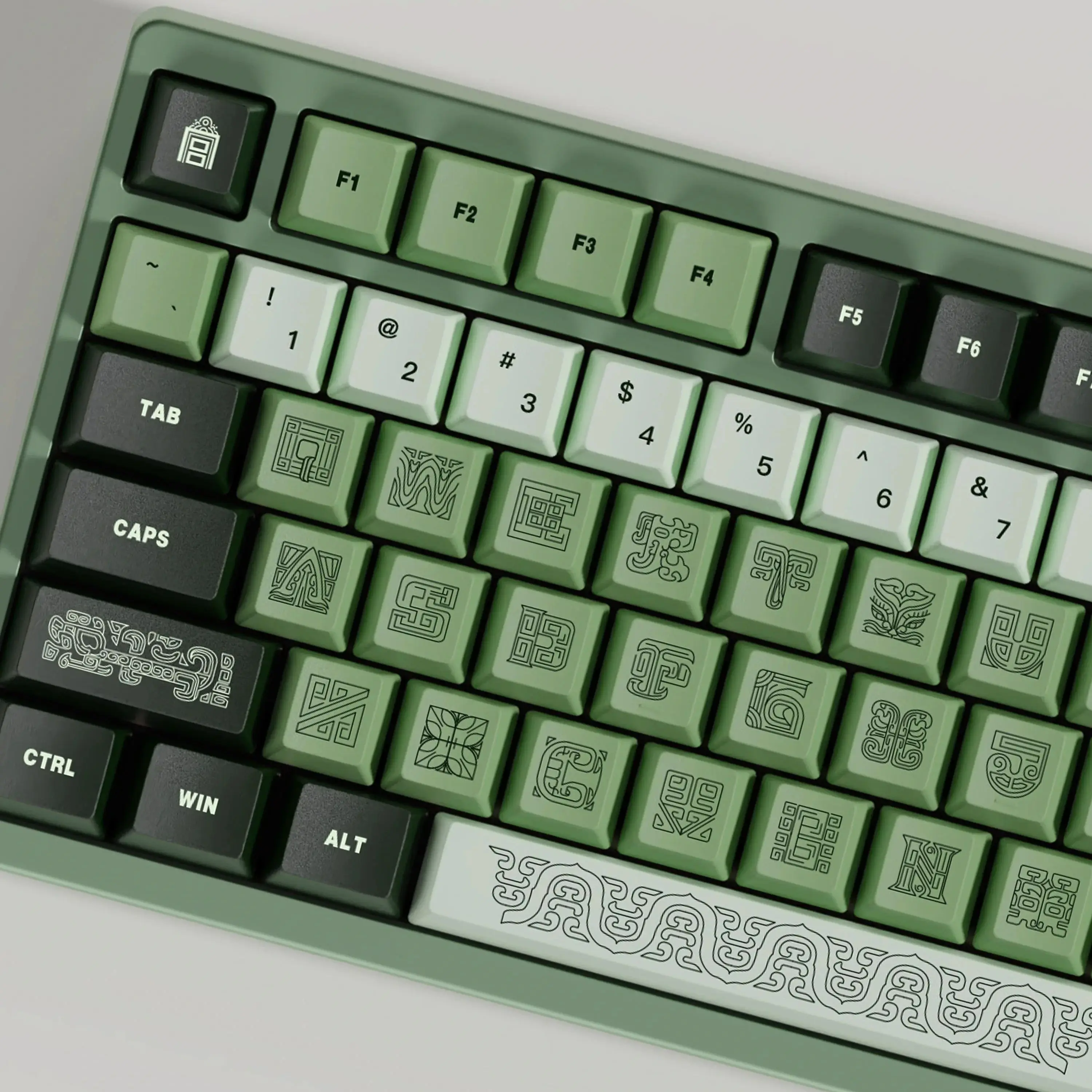 GMK-teclas de acción de bronce, 143 teclas, Material PBT, perfil Cherry, DYE-SUB para teclado mecánico MX Switch 61/64/68/75/84/87/98/104 - imagen 2