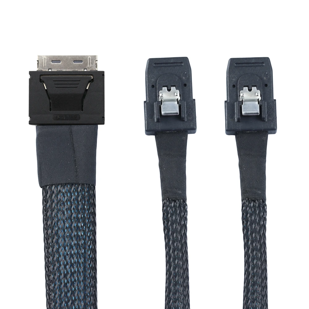 Oculink-Paquete de cables PCIe de alta velocidad, SFF-8611 a Dual 8I SAS, SFF-8087 para servidores - imagen 3