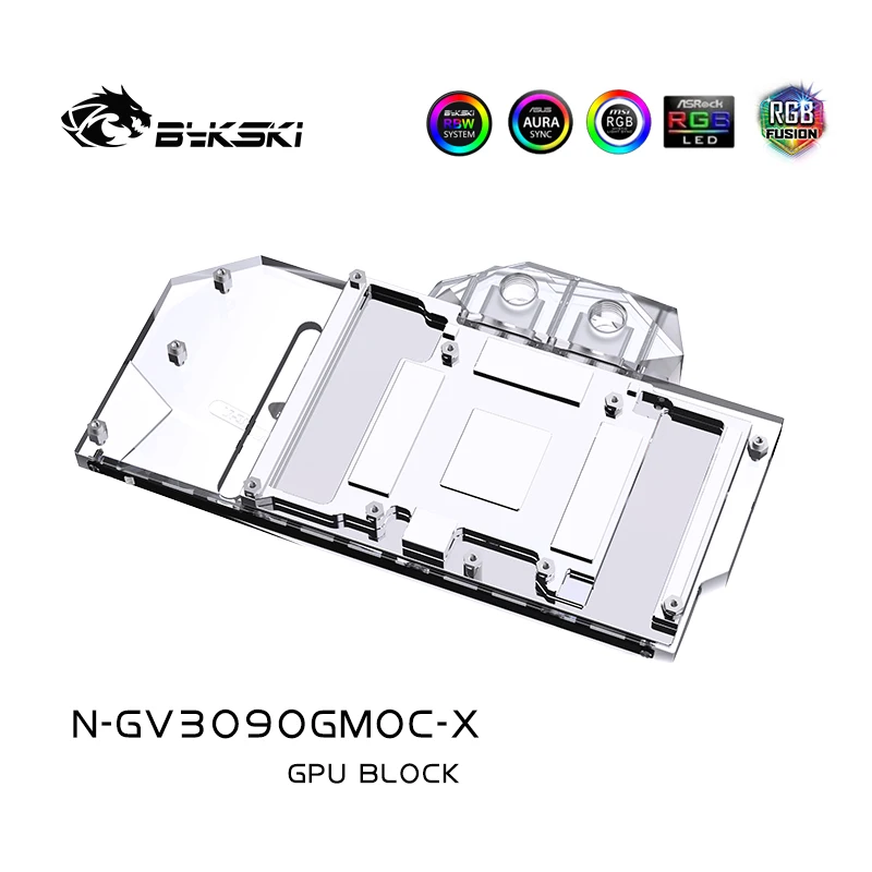 Bykski Bloque de Agua Cobre RTX 3080/3090 RGB AURA - imagen 4
