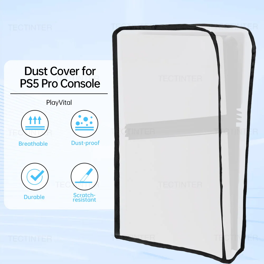 Funda protectora transparente antipolvo para consola de juegos PS5 Pro, cubierta antiarañazos a prueba de polvo para accesorios PlayStation 5 Pro - imagen 3