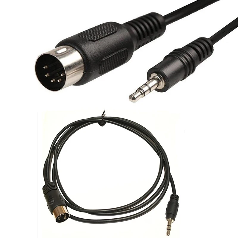 Conector macho de Audio de 3,5mm a MIDI 5 pines 7 pines 8 pines Cable macho salida auxiliar de ordenador MIDI 5 núcleos DIN 5P 0,5 M 1,5 M 3M