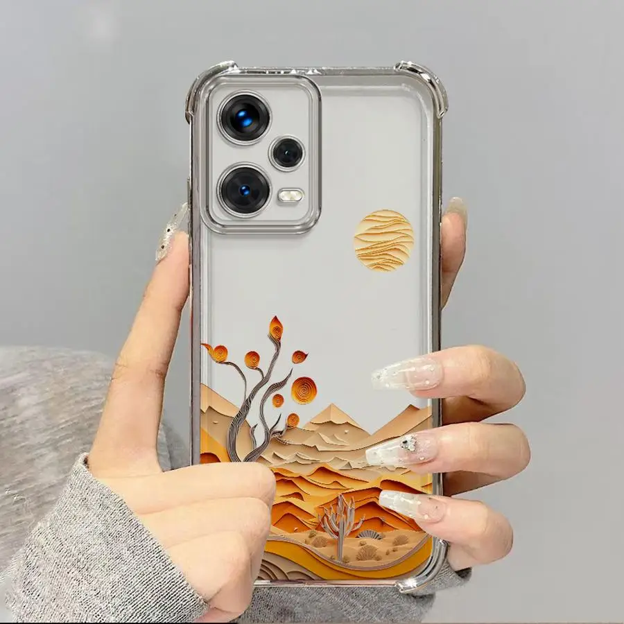 Funda de teléfono para Xiaomi Redmi Note 9S 11 12 13 10 Pro 10s 10 Lite 14 Pro Plus 11s cubierta transparente suspensión de cielo de verano - imagen 5